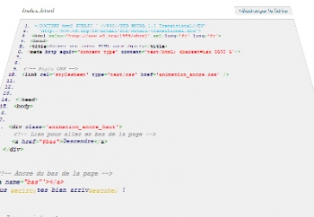 Animer une ancre HTML avec Jquery