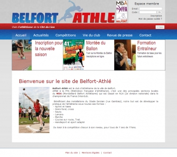 Belfort Athlé - écran n°1