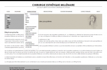 Chirurgie esthétique millénaire - Docteur Giovannini - écran n°2