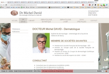 Docteur Michel David - écran n°2