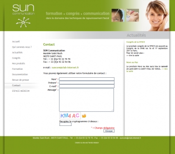 Sun communication - écran n°4