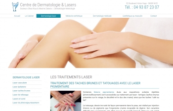 Centre de Dermatologie & Lasers des docteurs Olivia Roux & Maxime Zakaria - écran n°4