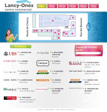 Lancy-onex - Centre commercial - écran n°2